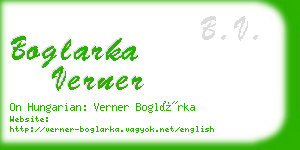 boglarka verner business card